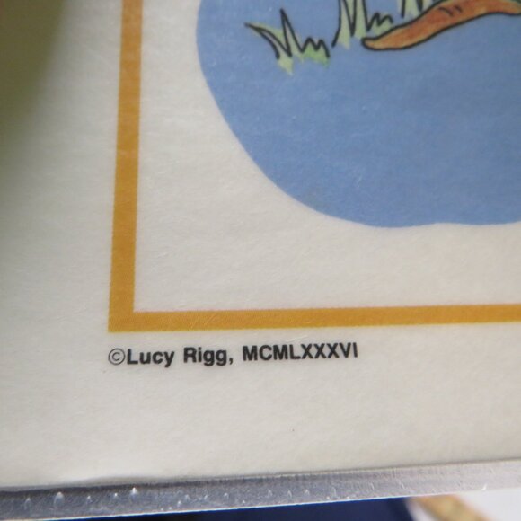 Vintage LUCY RIGGS 1986 Placemat SEE SAW #80269 (professional thick lamination) - Picture 8 of 9